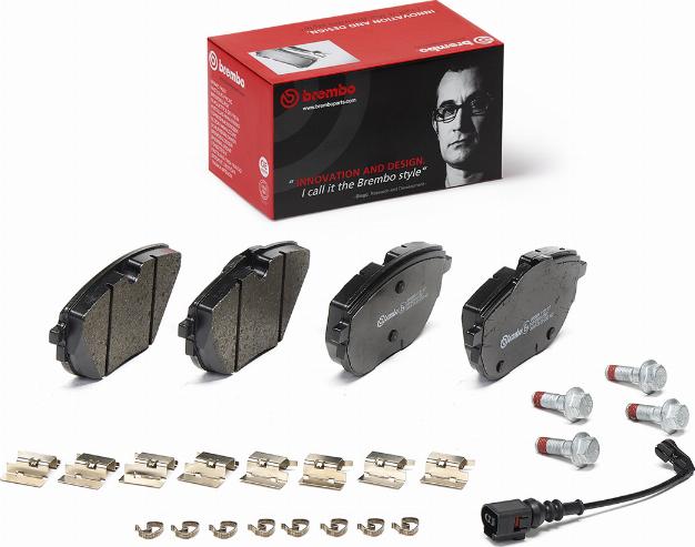 Brembo P 85 187 - Kit pastiglie freno, Freno a disco autozon.pro