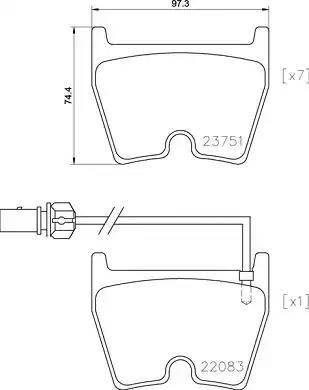 Brembo P 85 139 - Kit pastiglie freno, Freno a disco autozon.pro