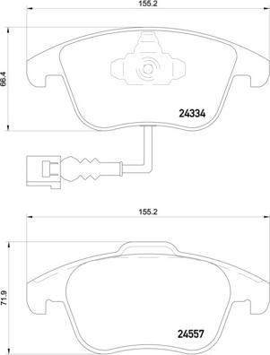 Brembo P 85 130 - Kit pastiglie freno, Freno a disco autozon.pro