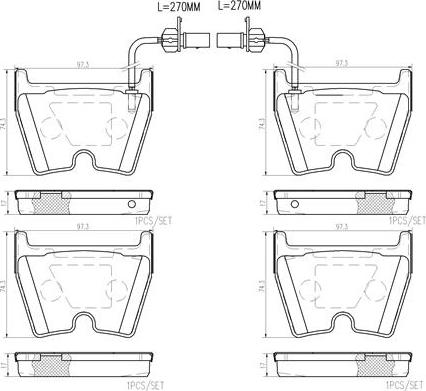 Brembo P85132N - Kit pastiglie freno, Freno a disco autozon.pro