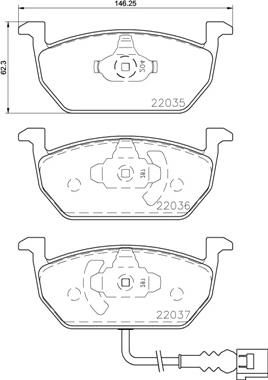 Brembo P 85 137X - Kit pastiglie freno, Freno a disco autozon.pro