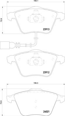 Brembo P 85 129X - Kit pastiglie freno, Freno a disco autozon.pro