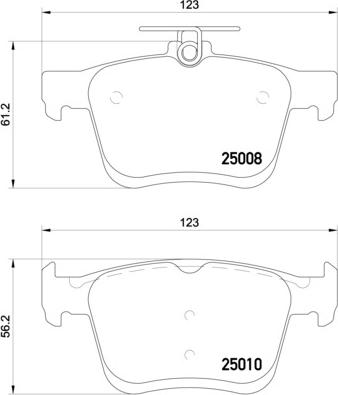 Brembo P 85 125E - Kit pastiglie freno, Freno a disco autozon.pro