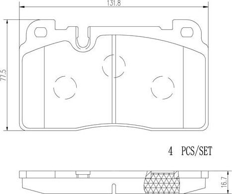 Brembo P85123N - Kit pastiglie freno, Freno a disco autozon.pro