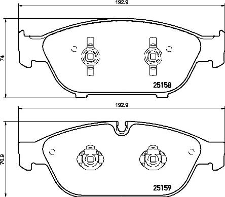 Brembo P 85 127 - Kit pastiglie freno, Freno a disco autozon.pro