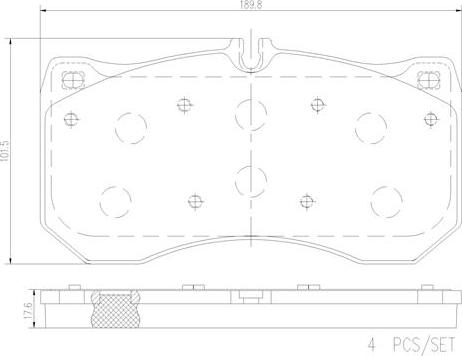 Brembo P85175N - Kit pastiglie freno, Freno a disco autozon.pro