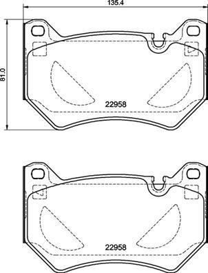 Brembo P 85 177 - Kit pastiglie freno, Freno a disco autozon.pro