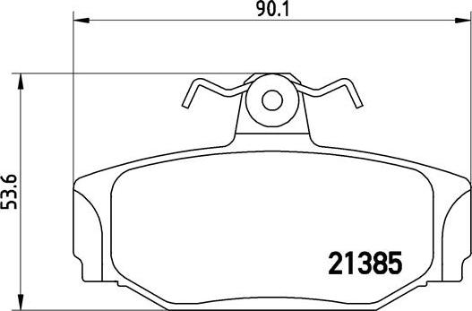 Brembo P 86 009 - Kit pastiglie freno, Freno a disco autozon.pro