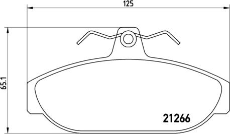 Brembo P 86 005 - Kit pastiglie freno, Freno a disco autozon.pro