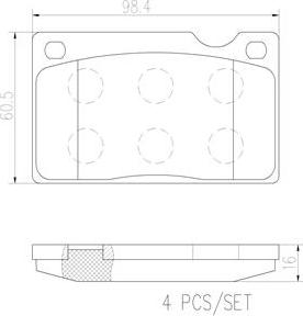 Brembo P86003N - Kit pastiglie freno, Freno a disco autozon.pro