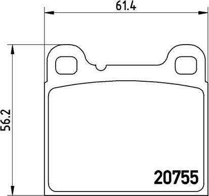 Brembo P 86 002 - Kit pastiglie freno, Freno a disco autozon.pro