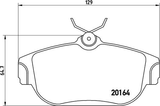 Brembo P 86 007 - Kit pastiglie freno, Freno a disco autozon.pro