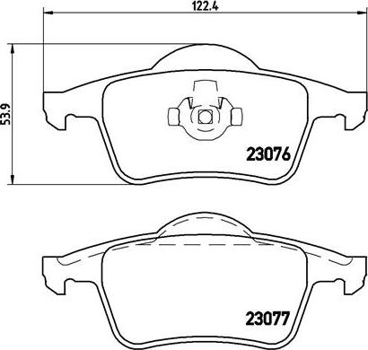 Brembo P 86 014 - Kit pastiglie freno, Freno a disco autozon.pro