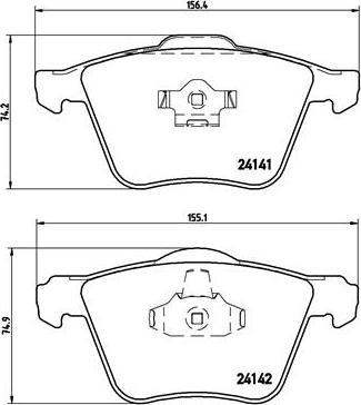 Brembo P 86 018 - Kit pastiglie freno, Freno a disco autozon.pro