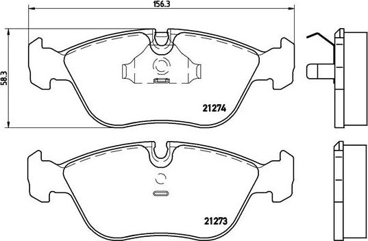 Brembo P 86 013 - Kit pastiglie freno, Freno a disco autozon.pro