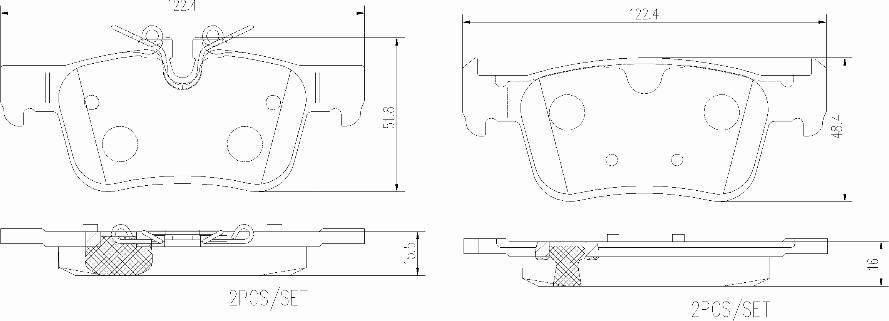 Brembo P86030N - Kit pastiglie freno, Freno a disco autozon.pro