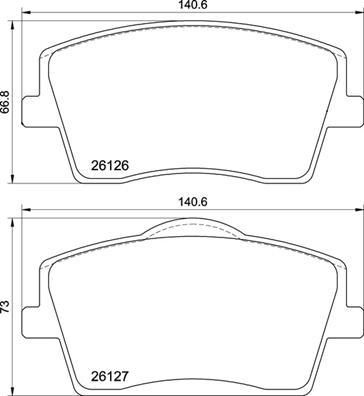 Brembo P 86 031 - Kit pastiglie freno, Freno a disco autozon.pro