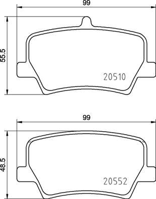 Brembo P 86 032 - Kit pastiglie freno, Freno a disco autozon.pro