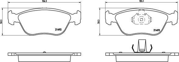 Brembo P 86 024 - Kit pastiglie freno, Freno a disco autozon.pro