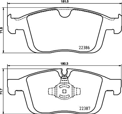 Brembo P 86 026 - Kit pastiglie freno, Freno a disco autozon.pro