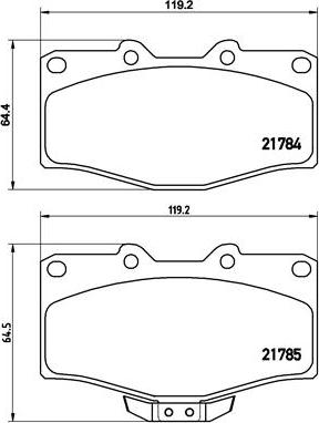 Brembo P 83 095 - Kit pastiglie freno, Freno a disco autozon.pro