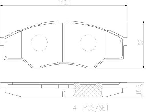 Brembo P83096N - Kit pastiglie freno, Freno a disco autozon.pro