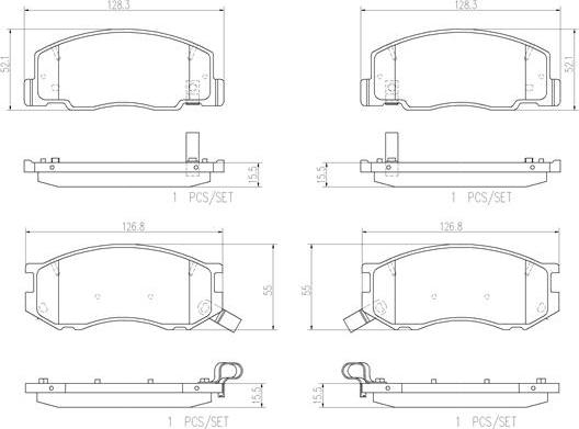 Brembo P83093N - Kit pastiglie freno, Freno a disco autozon.pro