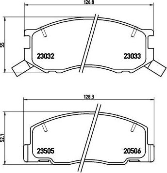 Brembo P 83 093 - Kit pastiglie freno, Freno a disco autozon.pro