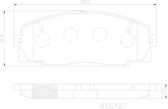 Brembo P83092N - Kit pastiglie freno, Freno a disco autozon.pro