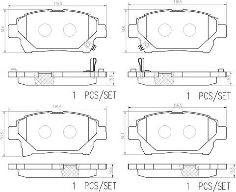 Brembo P83097N - Kit pastiglie freno, Freno a disco autozon.pro