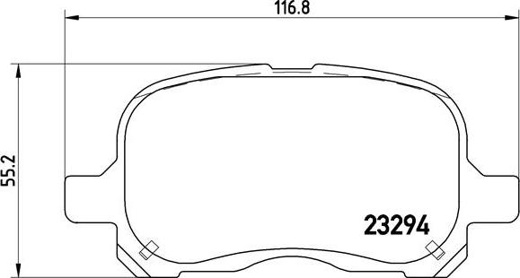 Brembo P 83 044 - Kit pastiglie freno, Freno a disco autozon.pro