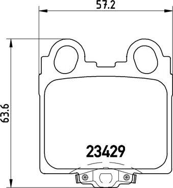 Brembo P 83 045 - Kit pastiglie freno, Freno a disco autozon.pro