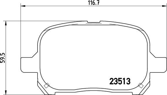 Brembo P 83 040 - Kit pastiglie freno, Freno a disco autozon.pro