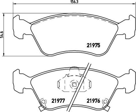 Brembo P 83 041 - Kit pastiglie freno, Freno a disco autozon.pro