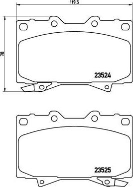 Brembo P 83 048 - Kit pastiglie freno, Freno a disco autozon.pro