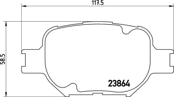 Brembo P 83 054 - Kit pastiglie freno, Freno a disco autozon.pro