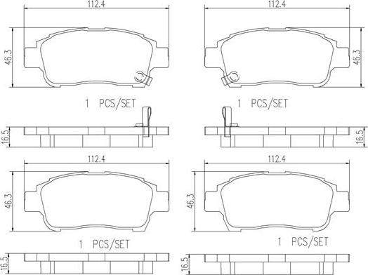 Brembo P83050N - Kit pastiglie freno, Freno a disco autozon.pro