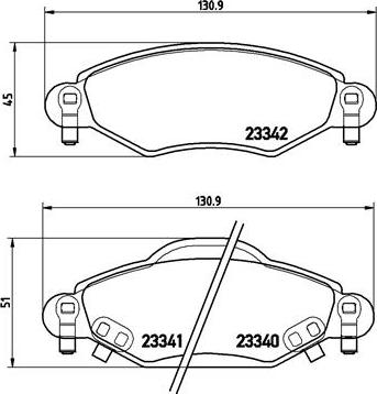 Brembo P 83 053 - Kit pastiglie freno, Freno a disco autozon.pro