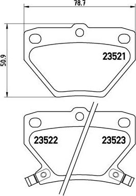 Brembo P 83 052 - Kit pastiglie freno, Freno a disco autozon.pro