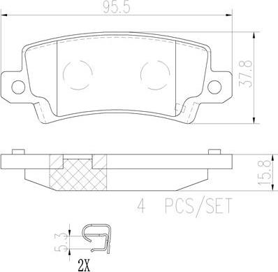 Brembo P83065N - Kit pastiglie freno, Freno a disco autozon.pro