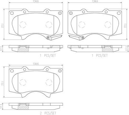 Brembo P83066N - Kit pastiglie freno, Freno a disco autozon.pro