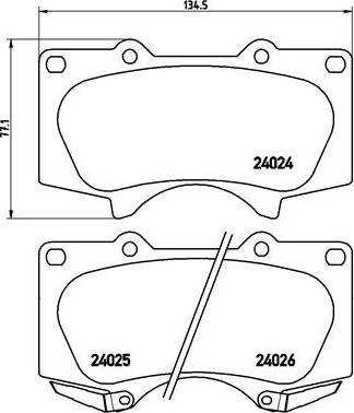 Brembo P 83 066X - Kit pastiglie freno, Freno a disco autozon.pro