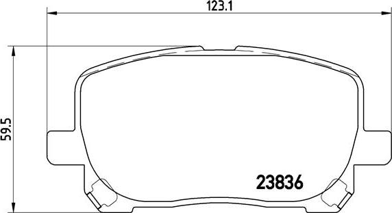 Brembo P 83 061 - Kit pastiglie freno, Freno a disco autozon.pro