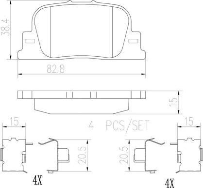 Brembo P83063N - Kit pastiglie freno, Freno a disco autozon.pro