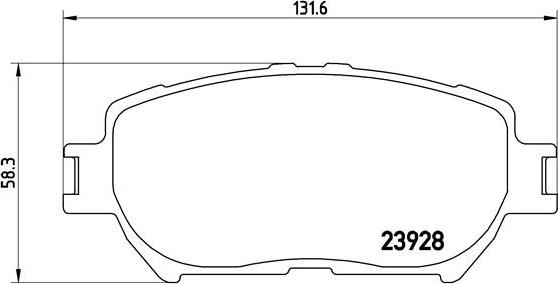 Brembo P 83 062 - Kit pastiglie freno, Freno a disco autozon.pro