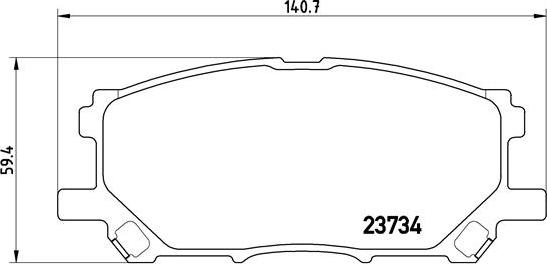 Brembo P 83 067 - Kit pastiglie freno, Freno a disco autozon.pro