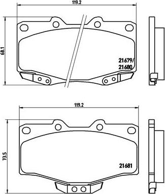 Brembo P 83 009 - Kit pastiglie freno, Freno a disco autozon.pro