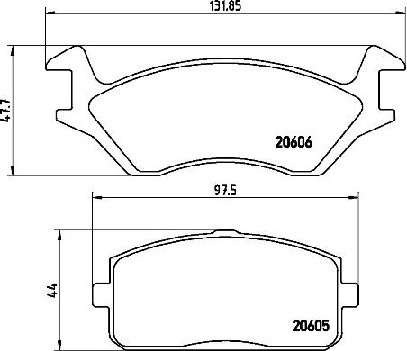 Brembo P83004N - Kit pastiglie freno, Freno a disco autozon.pro