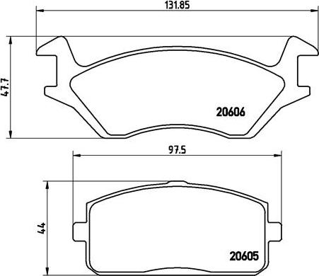 Brembo P 83 004 - Kit pastiglie freno, Freno a disco autozon.pro