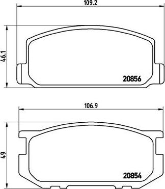 Brembo P 83 005 - Kit pastiglie freno, Freno a disco autozon.pro